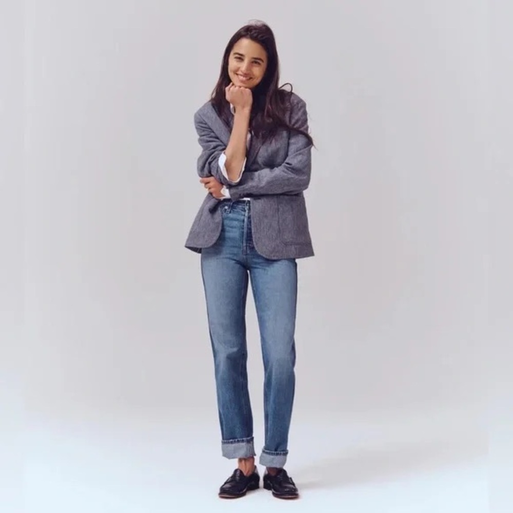 ALEX MILL Carla High Rise Jeans in Medium Vintage Indigo